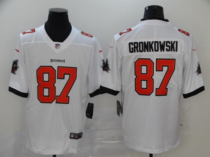 Men's Tampa Bay Buccaneers Rob Gronkowski #87 White Jersey